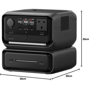 ECOFLOW RIVER 3 Max Portable Power Station,with 286wh Extra Battery, 572Wh LFP Battery, 1200W Output.